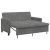 vidaXL Sovesofa M&oslash;rkegr&aring; Stof