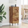 vidaXL Sideboard Gammelt tr&aelig; 34 x 34.5 x 90 cm Konstrueret tr&aelig;