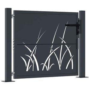 vidaXL havel&aring;ge antracitgr&aring; 100x75 cm st&aring;lgr&aelig;sdesign