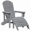 vidaXL Adirondack-stol Lysegr&aring; 82 x 74 x 92 cm HDPE
