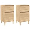 vidaXL sengeborde 2 stk. 40x35x70 cm sonoma-eg