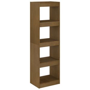 vidaXL bogreol/rumdeler 40x30x135,5 cm massivt fyrretr&aelig; gyldenbrun