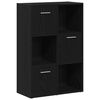 vidaXL bogskab/rumdeler sort eg 60,5x30x90 cm konstrueret tr&aelig;