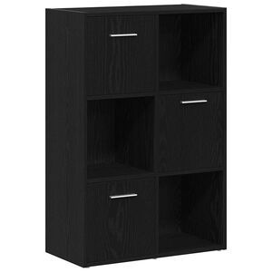vidaXL bogskab/rumdeler sort eg 60,5x30x90 cm konstrueret tr&aelig;