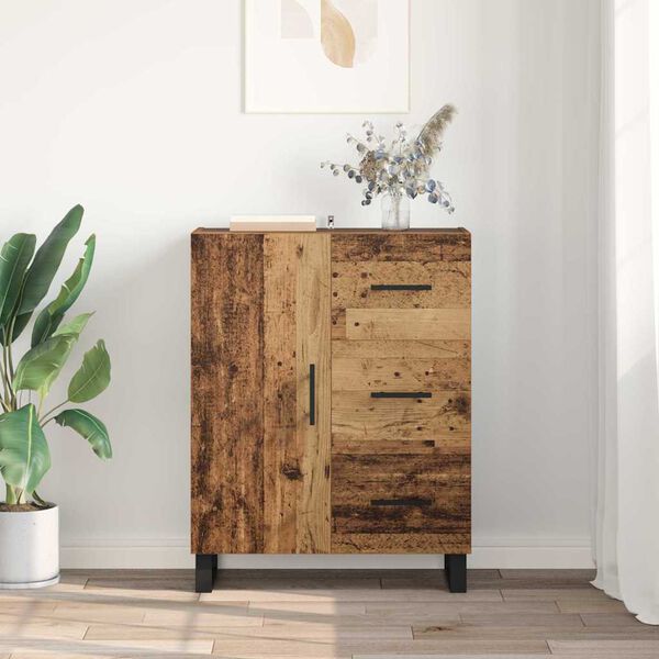 vidaXL Sideboard Gammelt tr&aelig; 69,5 x 34 x 90 cm Ingeni&oslash;rt tr&aelig; og jern