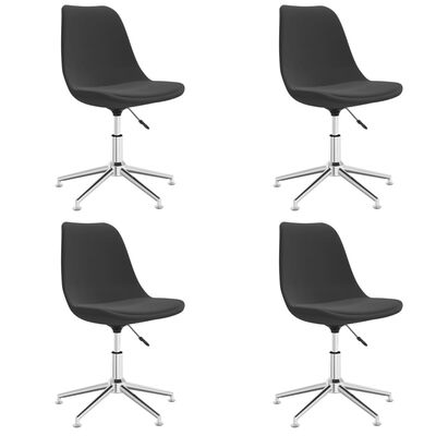 vidaXL drejelige spisebordsstole 4 stk. stof mørkegrå