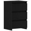 vidaXL Natskab Sort eg 40 x 35 x 62,5 cm Konstrueret tr&aelig;