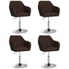 vidaXL spisebordsstole 4 stk. kunstl&aelig;der brun