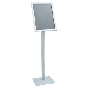 vidaXL Pedestal Plakatstand S&oslash;lv 32,5 x 27 x 126 cm PVC og st&oslash;bejern