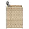 vidaXL havestole 4 stk. med hynder polyrattan blandet beige