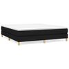 vidaXL Boxspring sengeramme 180x200 cm stof sort