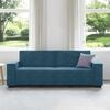 vidaXL 3-personers sofa 220x78x84 cm velour bl&aring;