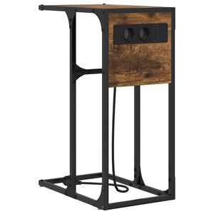 vidaXL Natskab R&oslash;get eg 41,5 x 26 x 60,5 cm Konstrueret tr&aelig;