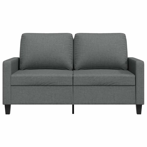 vidaXL 2-personers sofa 120 cm stof m&oslash;rkegr&aring;