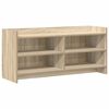 vidaXL TV-skab 100 x 33 x 47 cm Sonoma-eg Konstrueret tr&aelig;
