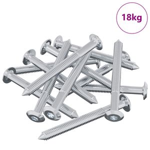 vidaXL Skrue 1600 pcs S&oslash;lv M6 x 60 mm St&aring;l