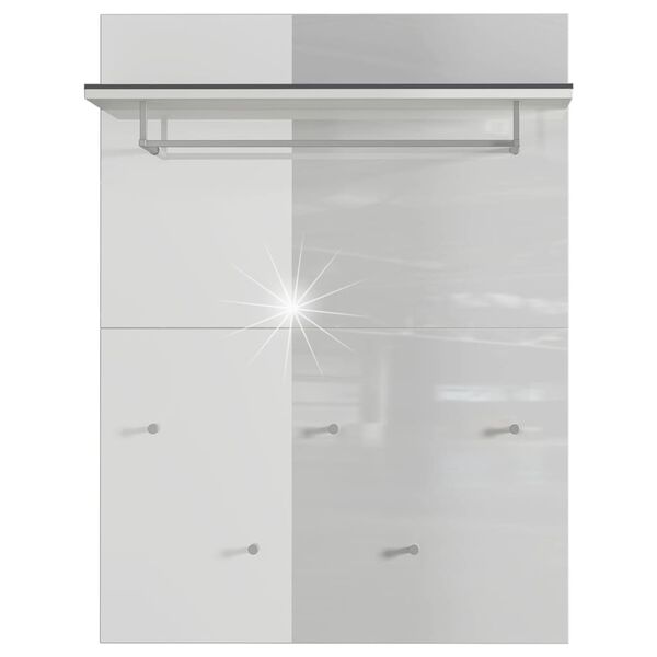 Germania knager&aelig;kke GW-Rimini 75x30x101 cm grafitgr&aring; og hvid