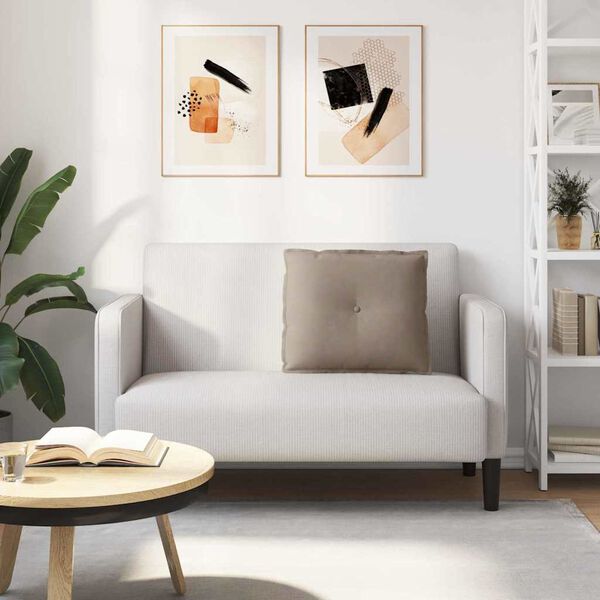 vidaXL Rygpude Gr&aring;brun 60 x 50 cm Mikrofiberstof