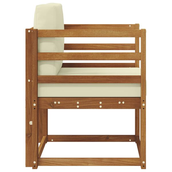 vidaXL Udend&oslash;rs sofagruppe Soli Akacietr&aelig; og polyester Naturfarvet