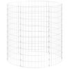 vidaXL gabions&oslash;jle &Oslash;100x100 cm galvaniseret st&aring;l rund