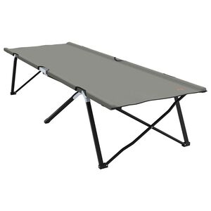 vidaXL Foldende Camping Seng Gr&aring; 206 x 76 x 74 cm Oxford og St&aring;l