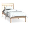 vidaXL sengeramme 75x190 cm Small Single massivt tr&aelig;