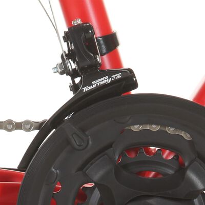 mountainbike gear tommer hjul 38 cm rød | vidaXL.dk