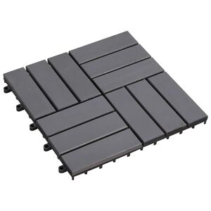 vidaXL Terrasse Flise 10 pcs Gr&aring; 30 x 30 cm Akacietr&aelig;
