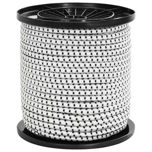 vidaXL Bungee Snore 4 mm Sort og Hvid PP og gummi