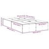 vidaXL Seng med opbevaring Grå Sonoma 120 x 200 cm Konstrueret træ