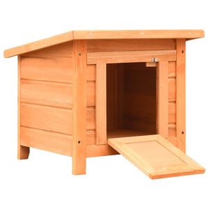vidaXL kattehus 50x46x43,5 cm massivt fyrre- og grantr&aelig;
