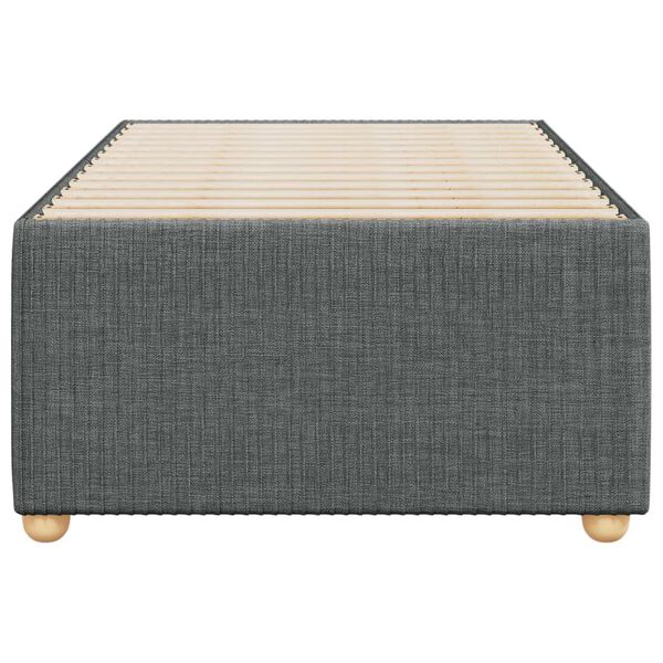 vidaXL Sengeramme uden madras M&oslash;rkegr&aring; 80x200 cm Stof