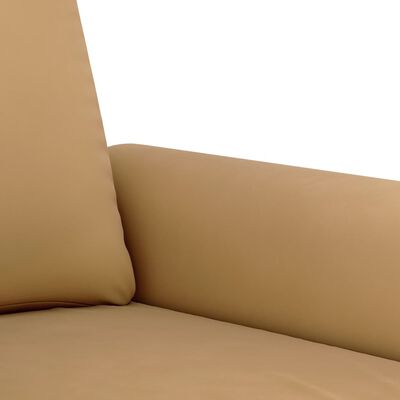 vidaXL sofasæt 2 dele med puder velour brun