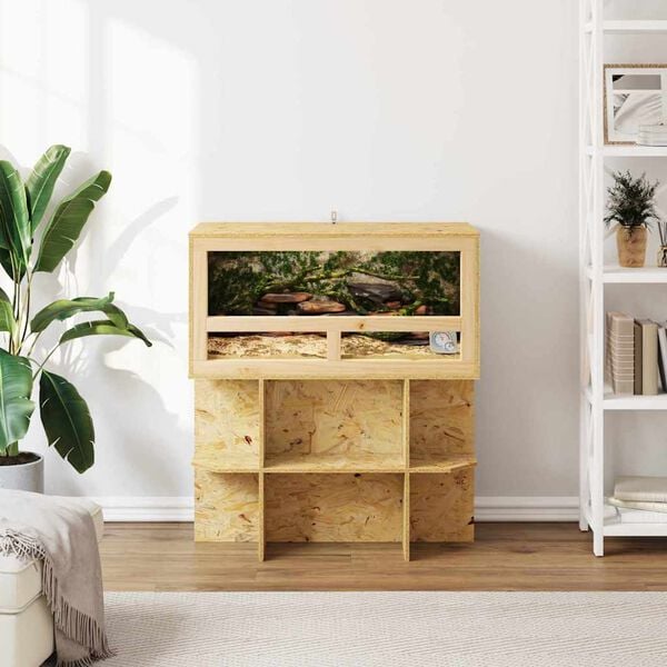 vidaXL Terrarium Brun 80 x 40 x 90 cm OSB