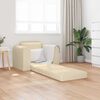 vidaXL Sovesofa Creme 98 x 71 x 83 cm Stof