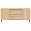 vidaXL sofabord 102x44,5x50 cm konstrueret træ sonoma-eg