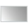 vidaXL LED badev&aelig;relsesspejl Transparent 50 x 30 cm h&aelig;rdet glas