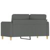 vidaXL 2-personers sofa 120 cm stof m&oslash;rkegr&aring;