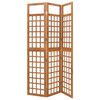 vidaXL 3-panels rumdeler/espalier 121x180,5 cm massivt grantr&aelig;