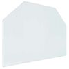 vidaXL Pejs glasplade Transparent 80 x 60 cm Glas