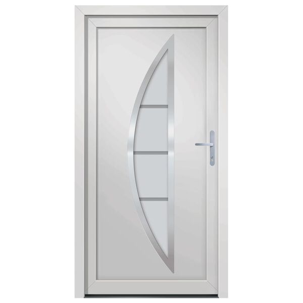 vidaXL hovedd&oslash;r 98x190 cm PVC hvid