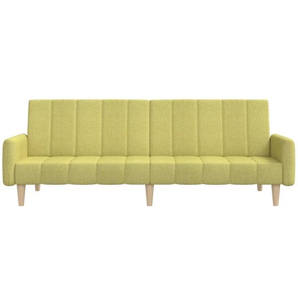 vidaXL 2-personers sovesofa stof gr&oslash;n