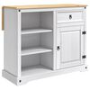 vidaXL K&oslash;kken&oslash; s&aelig;t 2 stk. Hvid og Honning Voks 112 x 70 x 91,5 cm