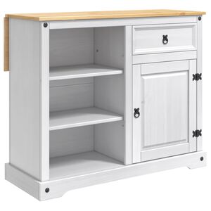 vidaXL K&oslash;kken&oslash; s&aelig;t Hvid og Honning Voks 112 x 70 x 91,5 cm Massiv fyr