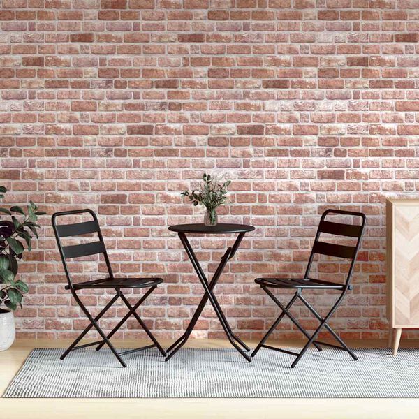 vidaXL 3D-v&aelig;gpaneler 10 stk. 100x50 cm EPS brun