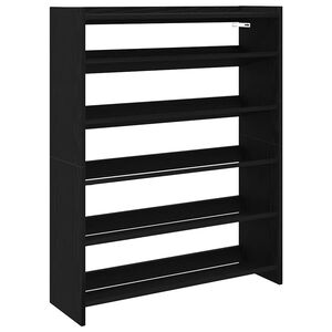 vidaXL skoreol 80x25x100 cm konstrueret tr&aelig; sort