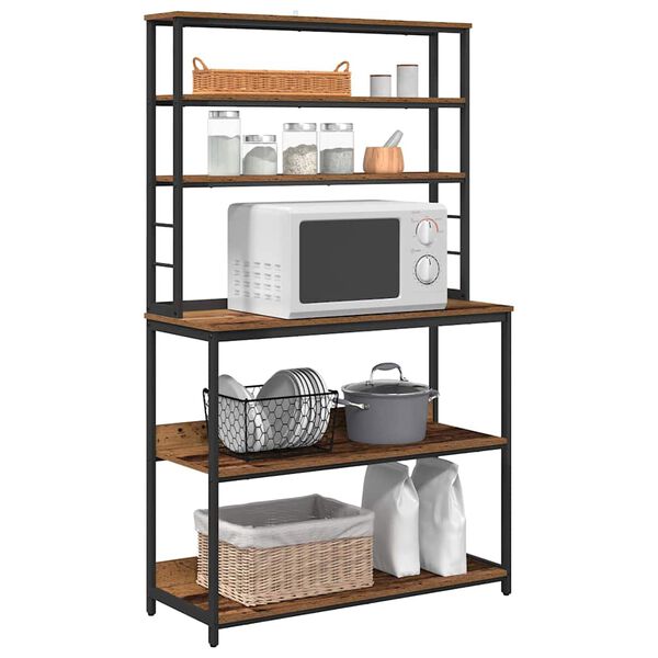 vidaXL K&oslash;kkenhylde Gammelt tr&aelig; 100 x 40 x 168 cm Konstrueret tr&aelig;