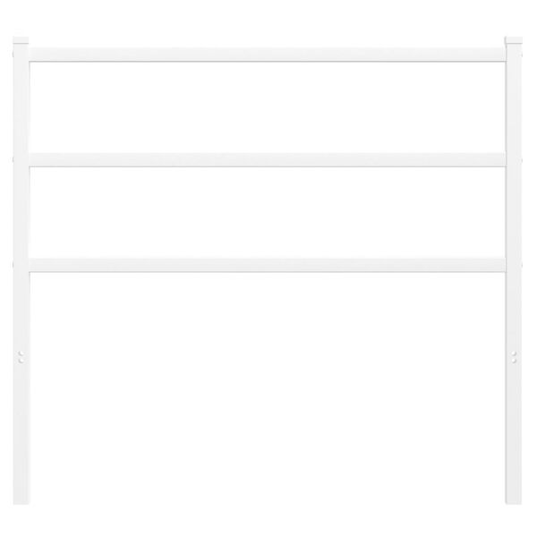 vidaXL sengegavl 107 cm metal hvid