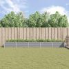 vidaXL Plantekasse Lysegr&aring; 195 x 100 x 45 cm Galvaniseret st&aring;l