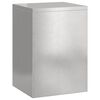 vidaXL Planteholder 2 pcs Sølv 24 x 24 x 35 cm Rustfrit stål